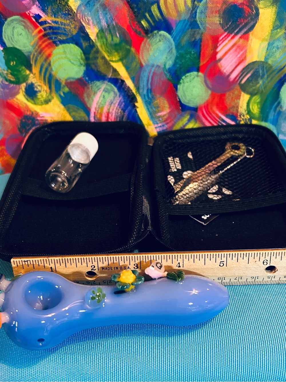 Glass Art Bug Forrest Theme Hand Piece - With travel case & cleaning tools